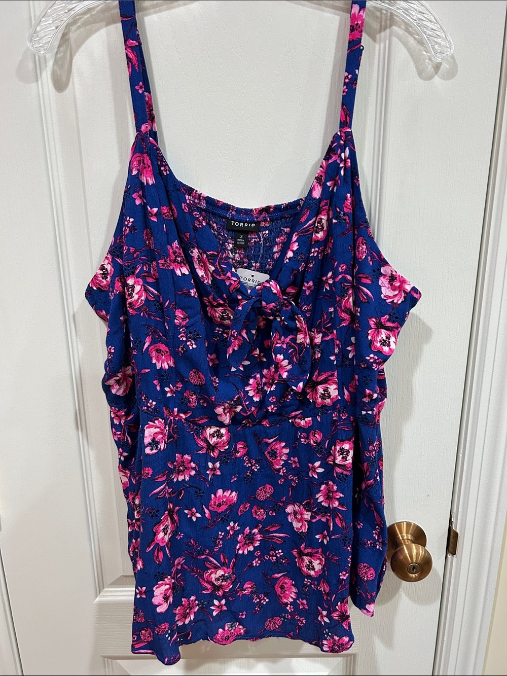 Torrid Floral Spaghetti Strap Baby Doll Top NWT